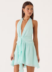 Guide You Halter Neck Mini Dress