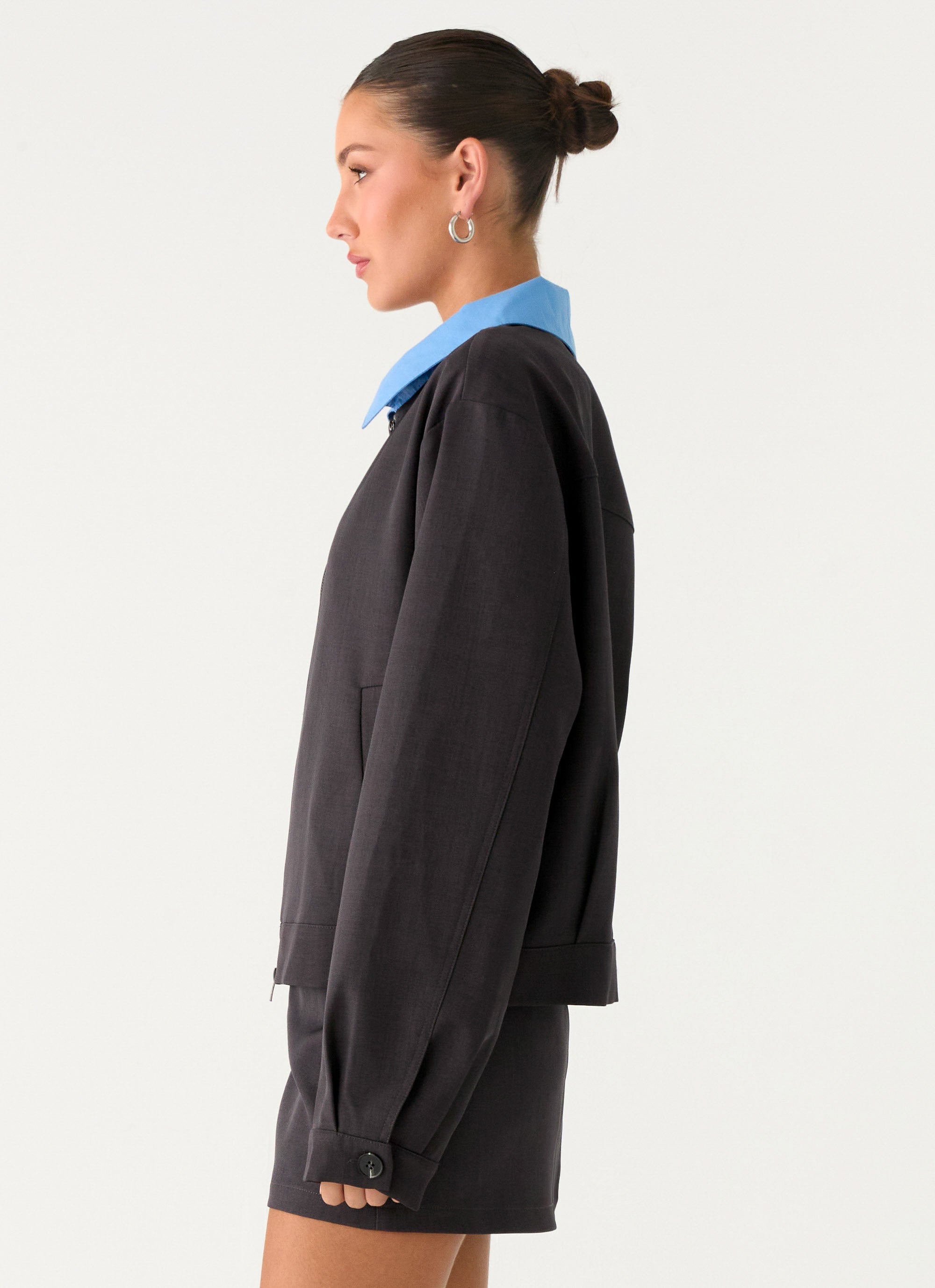 Harlee Poplin Suiting Jacket