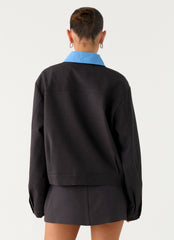 Harlee Poplin Suiting Jacket