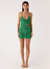 Havana Haze Crochet Mini Dress