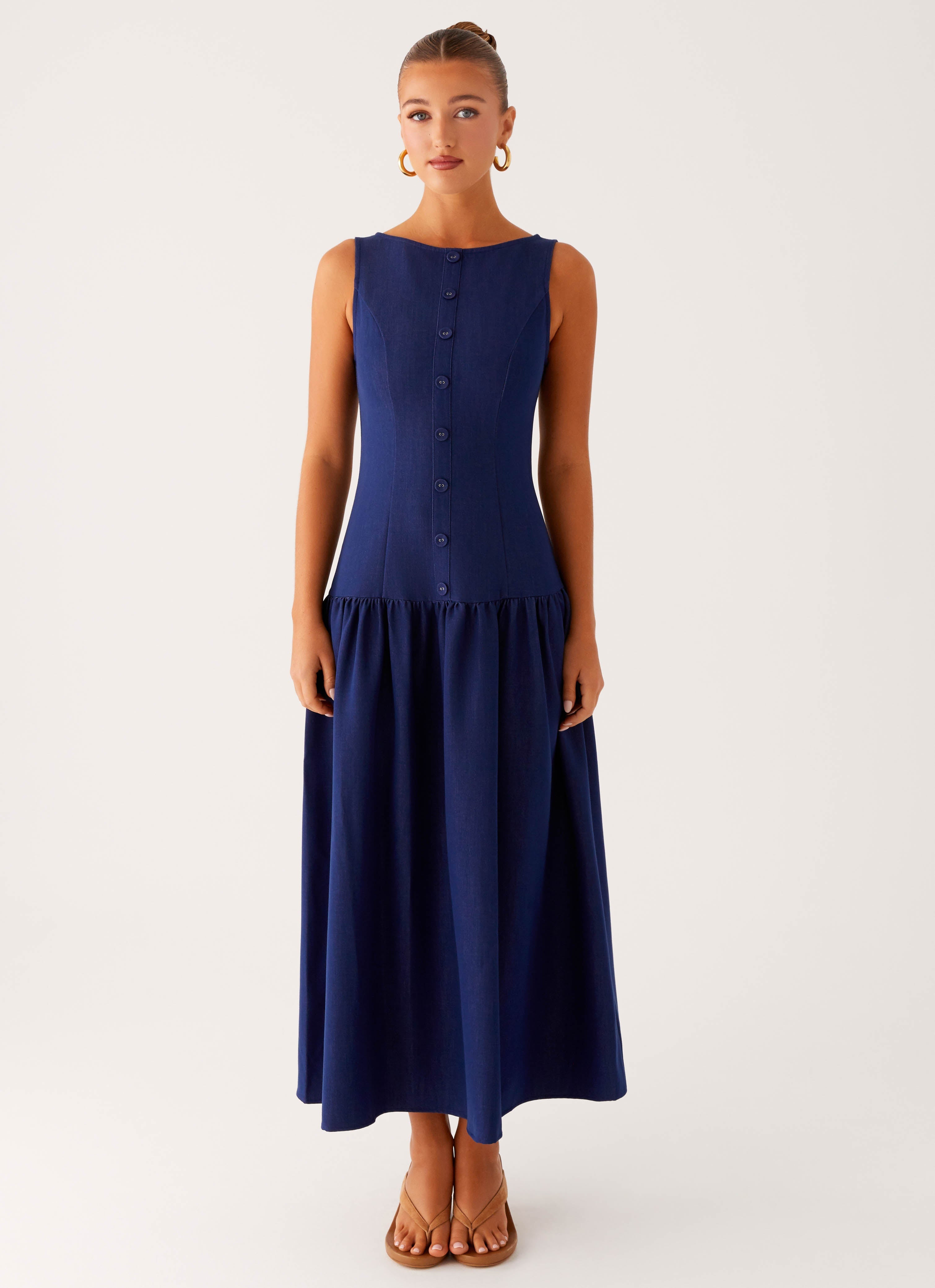 Hayes Denim Midi Dress