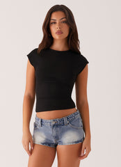 Headland Low Rise Denim Shorts