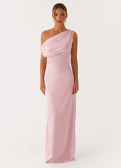 Heart Of Glass Satin Maxi Dress