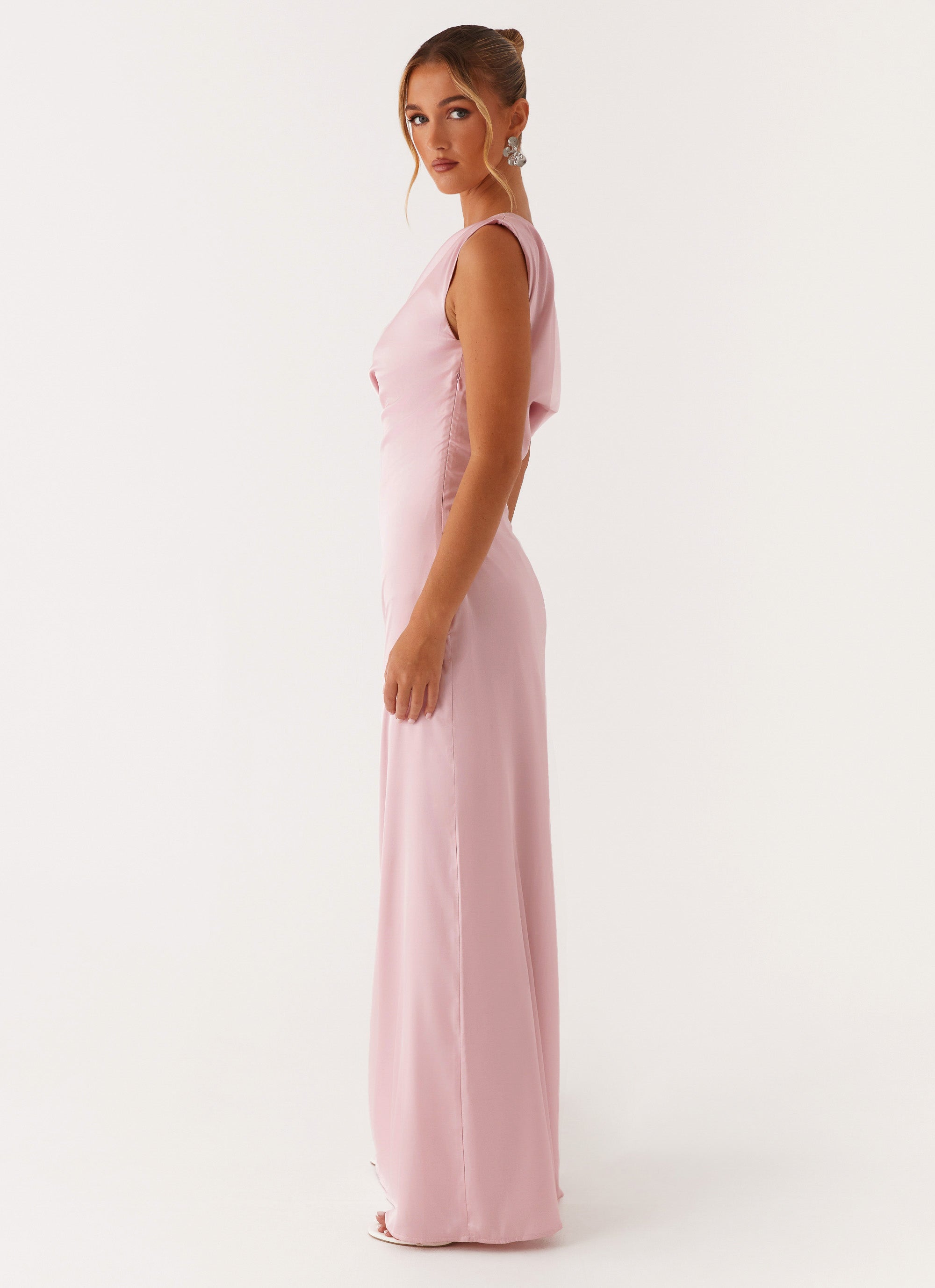 Heart Of Glass Satin Maxi Dress