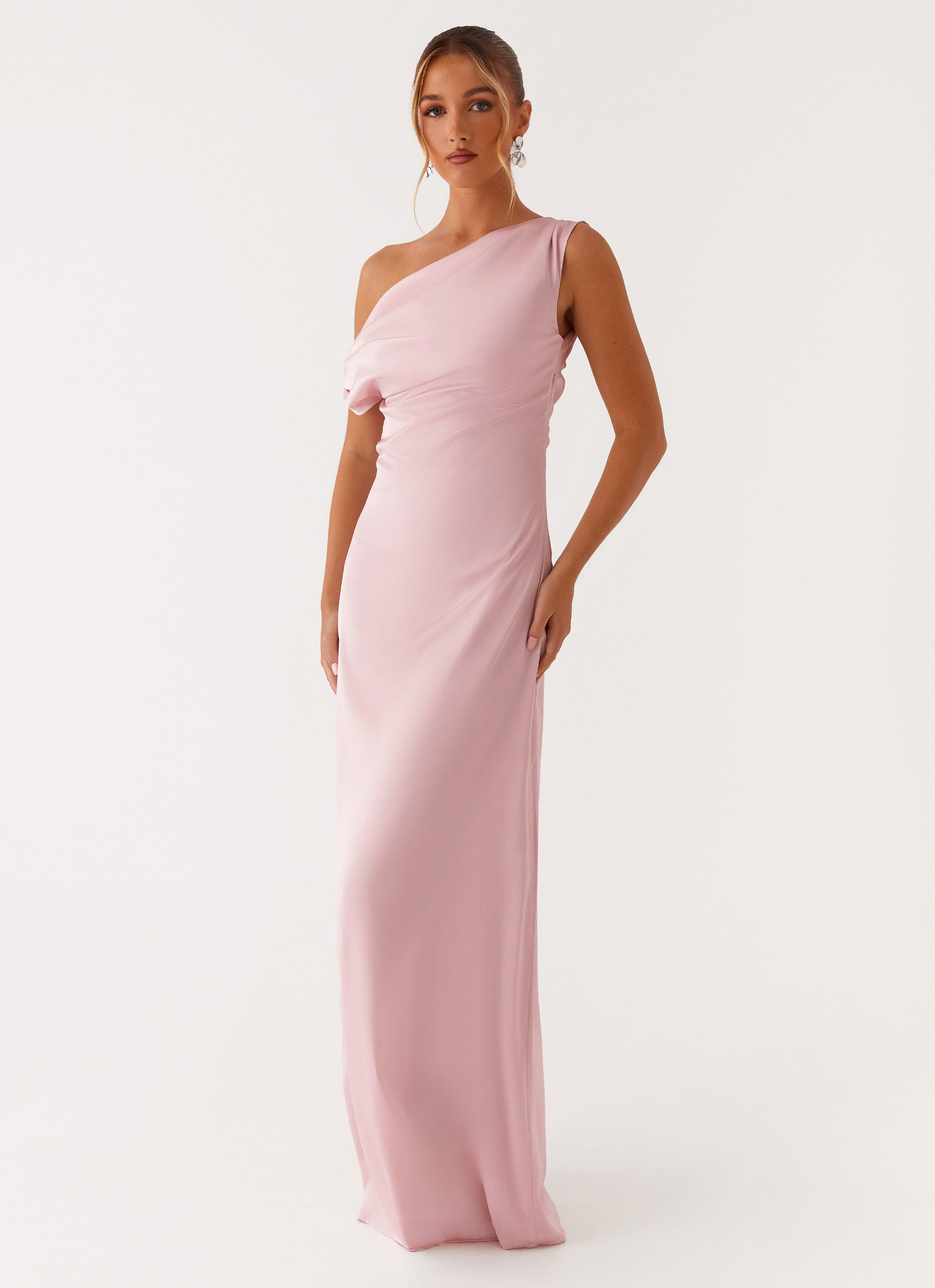 Heart Of Glass Satin Maxi Dress