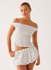 Heather Off Shoulder Top