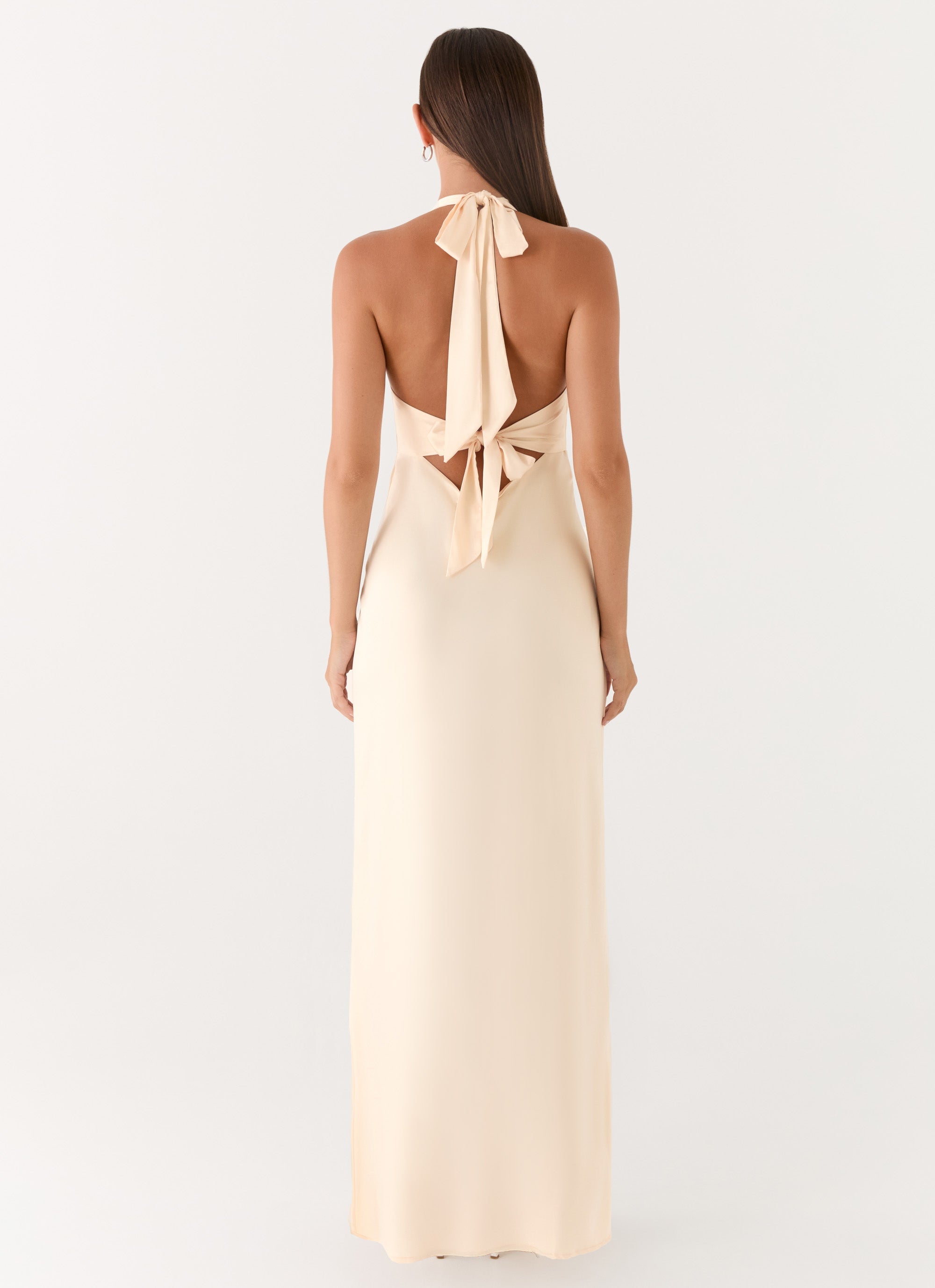 Heavy Hearted Satin Maxi Dress