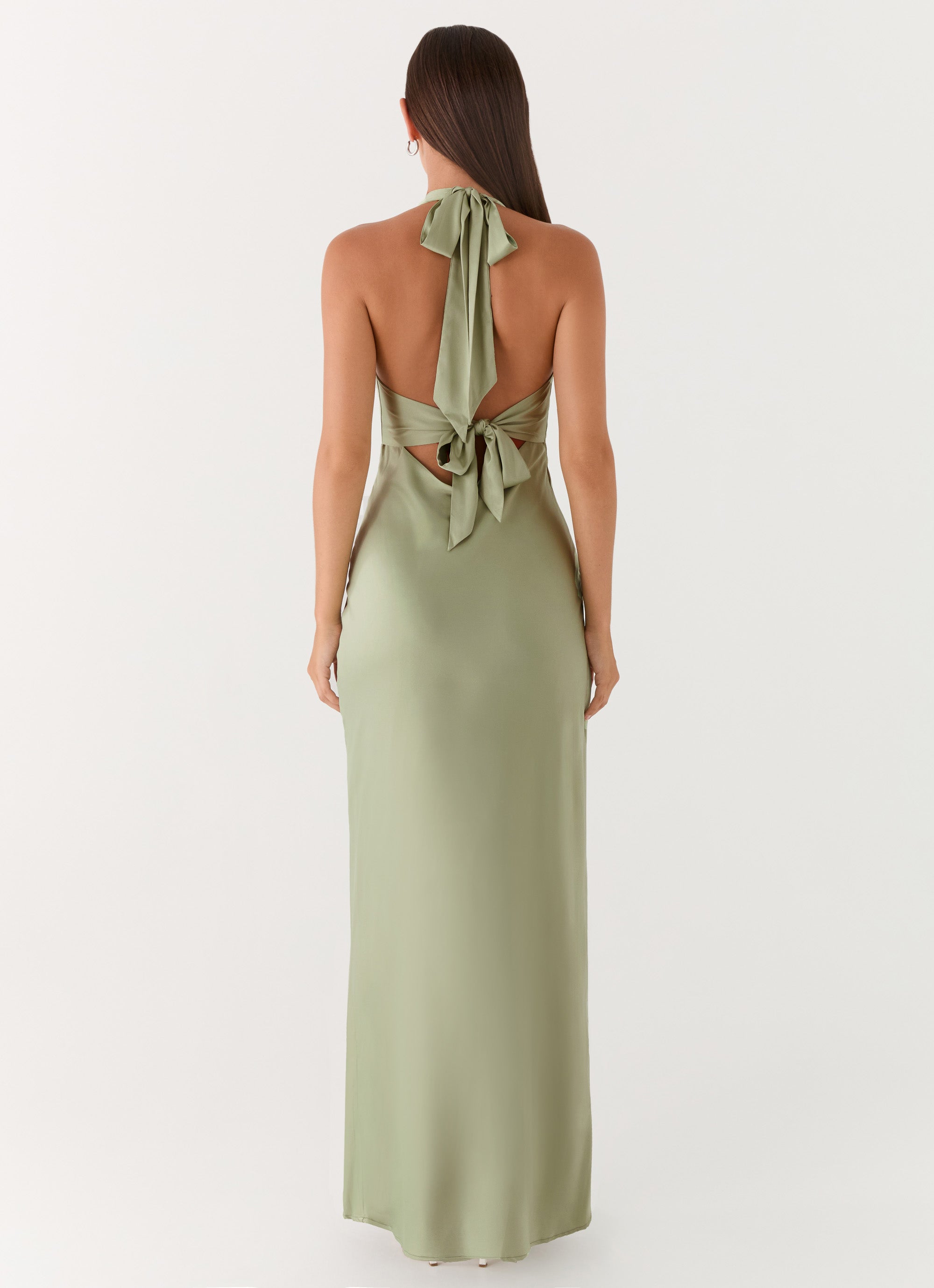 Heavy Hearted Satin Maxi Dress