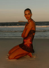 Henley Crochet Mini Dress