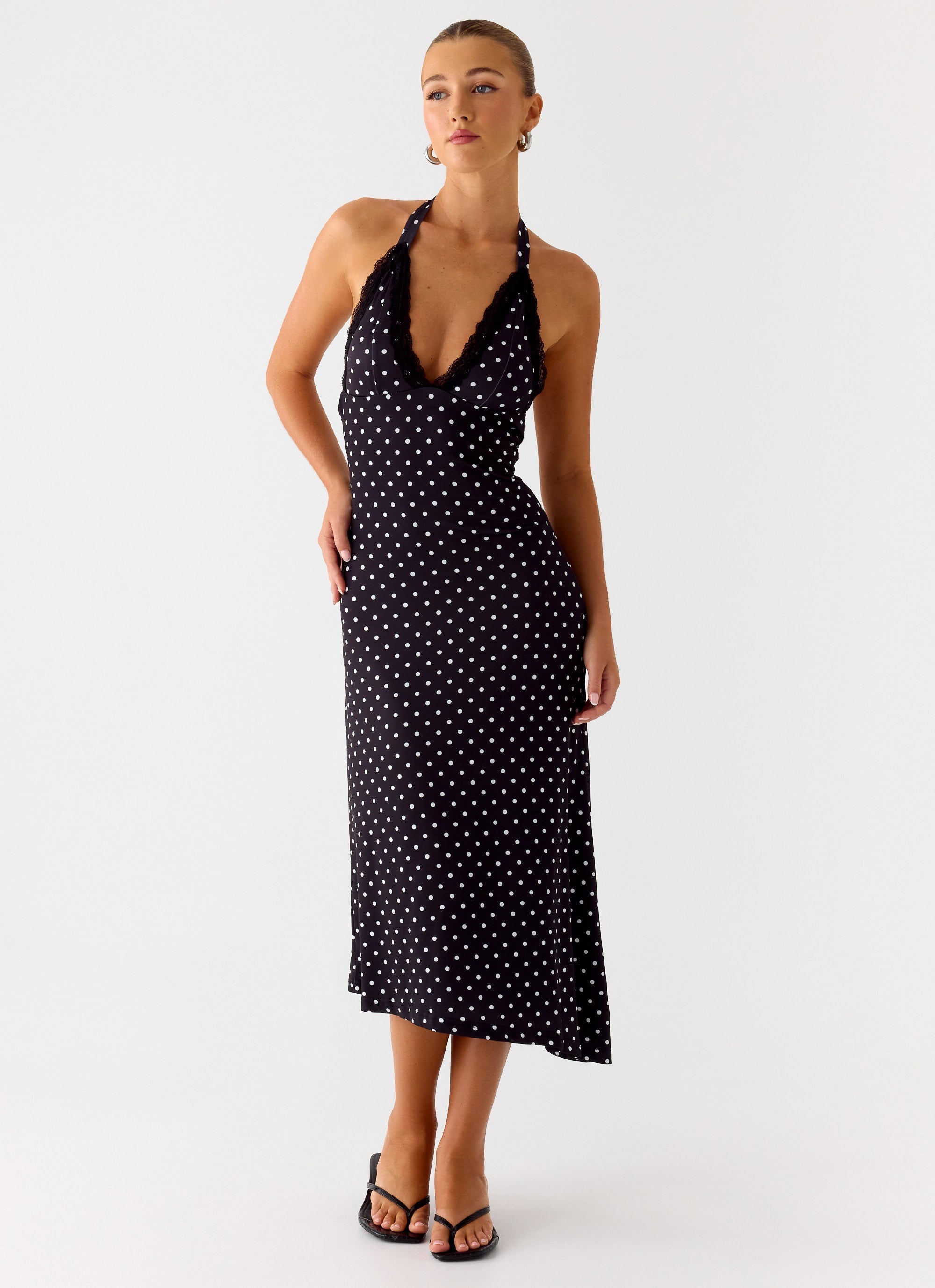 Illuminate Halter Midi Dress