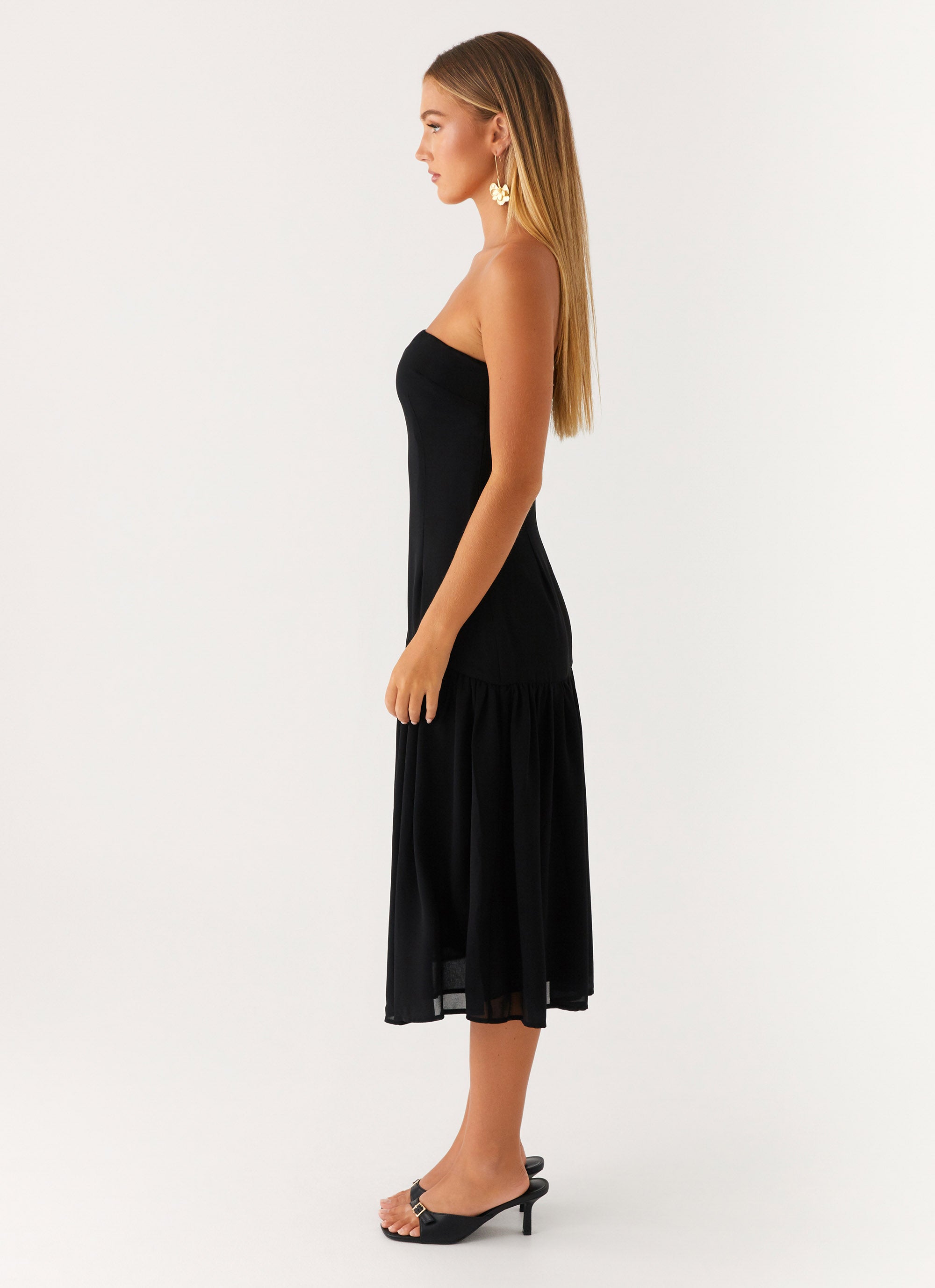 Imagination Strapless Midi Dress