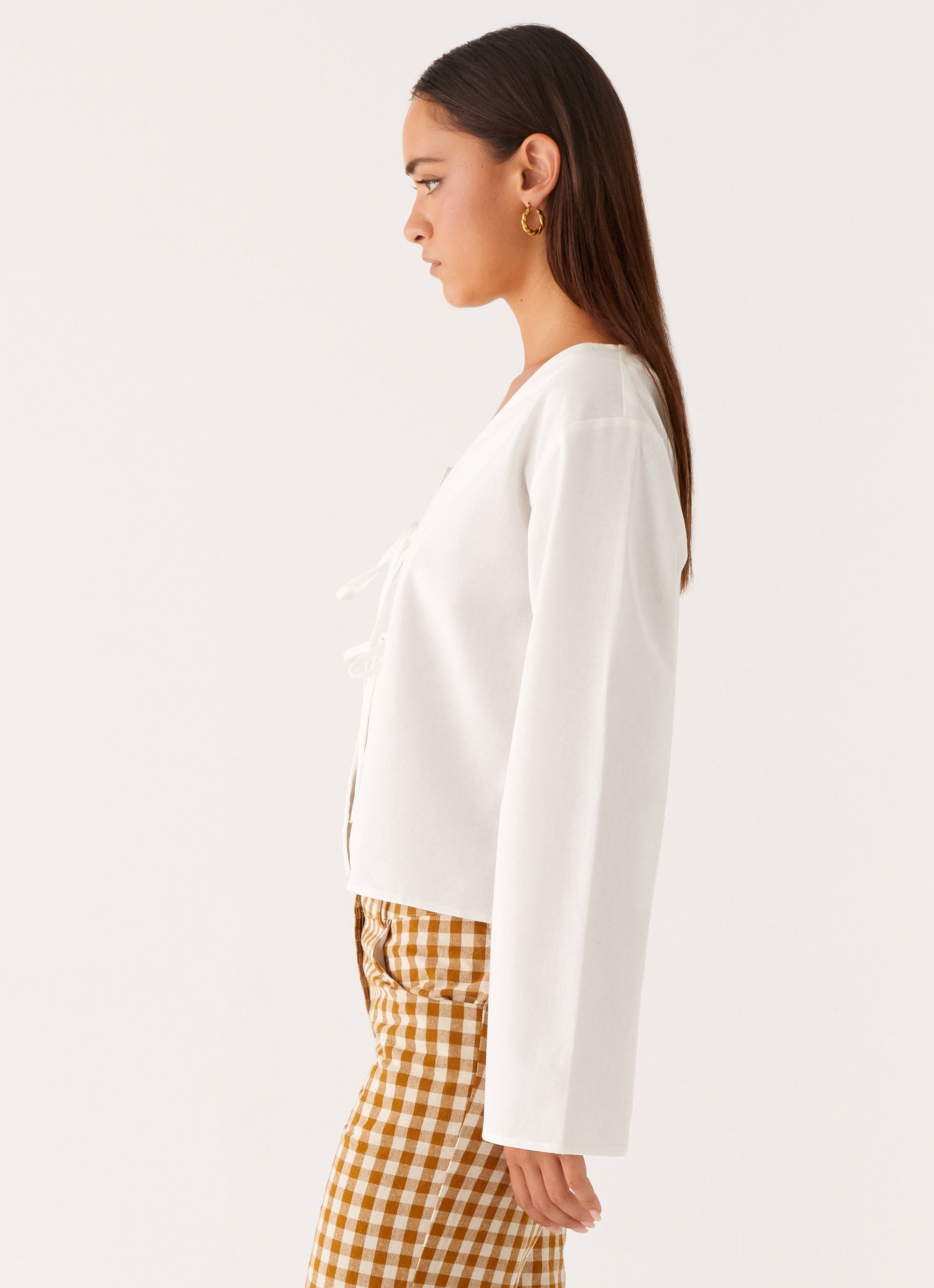 Isabelle Tie Front Top
