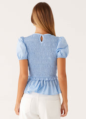 Izzy Shirred Top