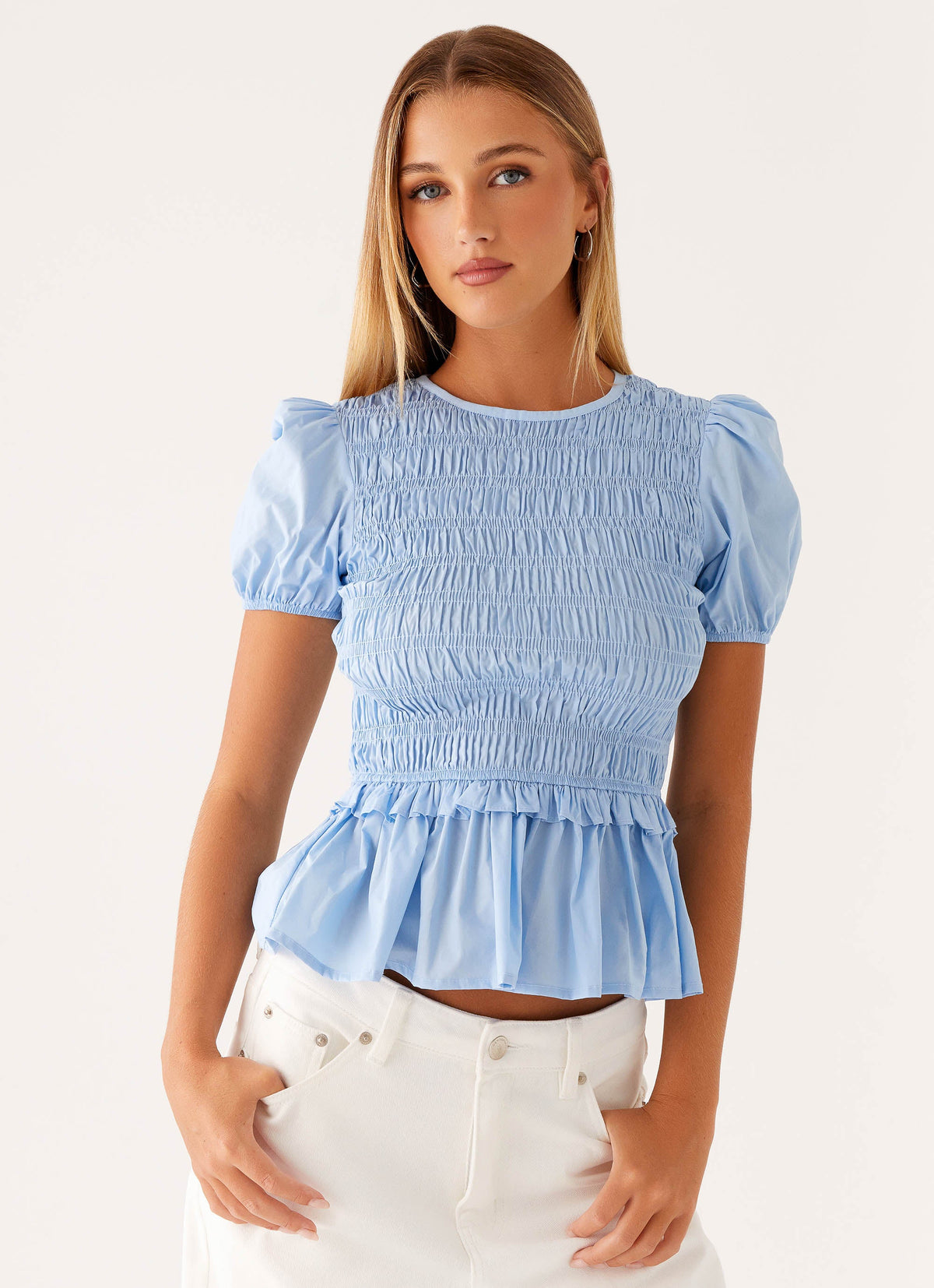 Izzy Shirred Top