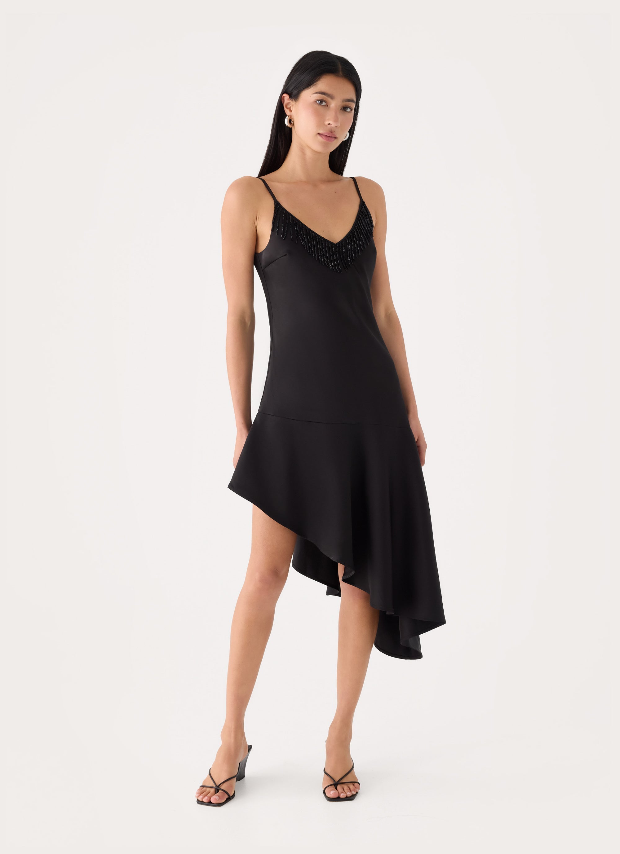 Julienna Satin Midi Dress