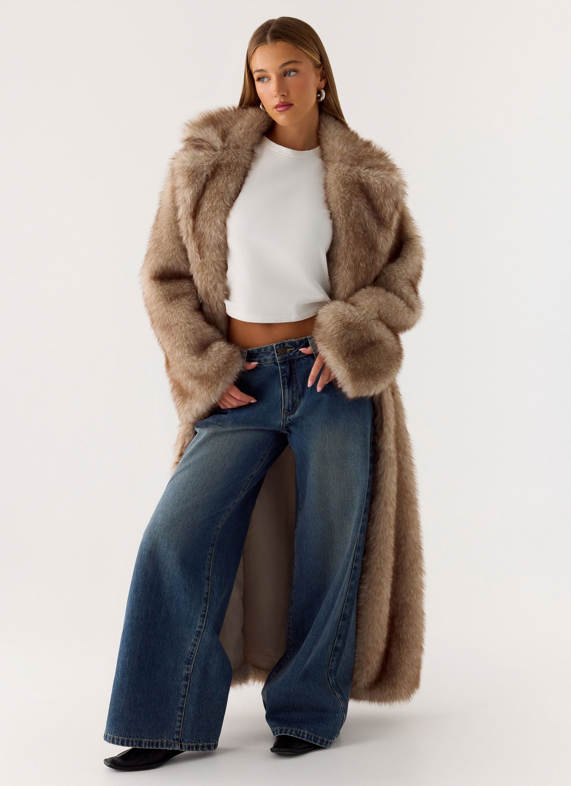 Kamil Faux Fur Maxi Coat