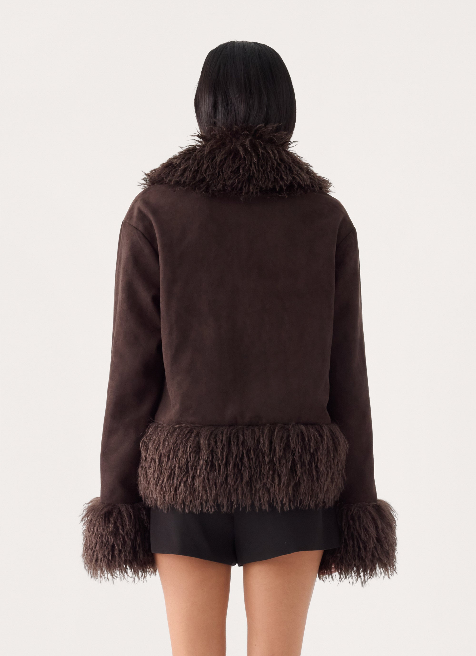 Kamsy Fur Trim Coat