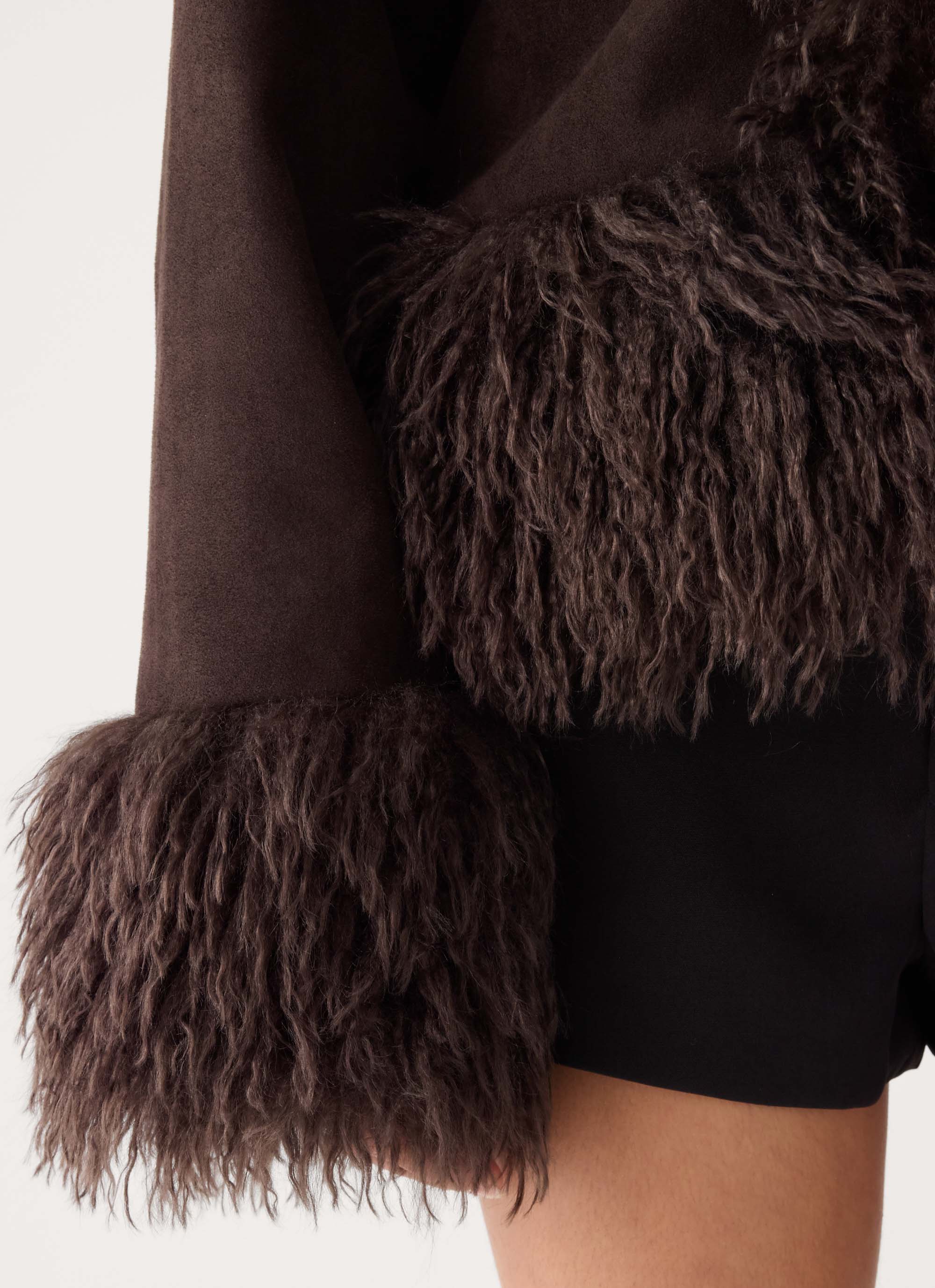 Kamsy Fur Trim Coat