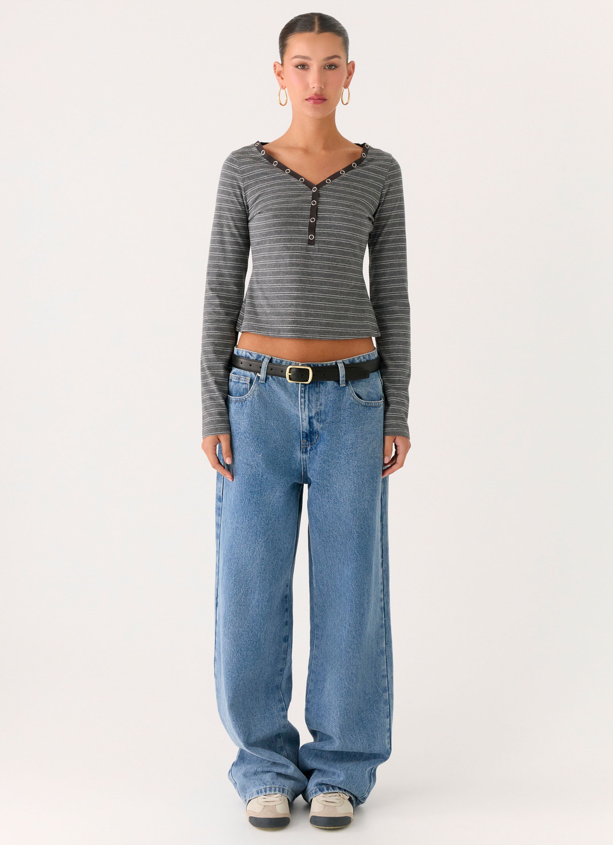 Kaytra Long Sleeve Top