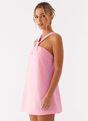 Keira Linen Micro Mini Dress