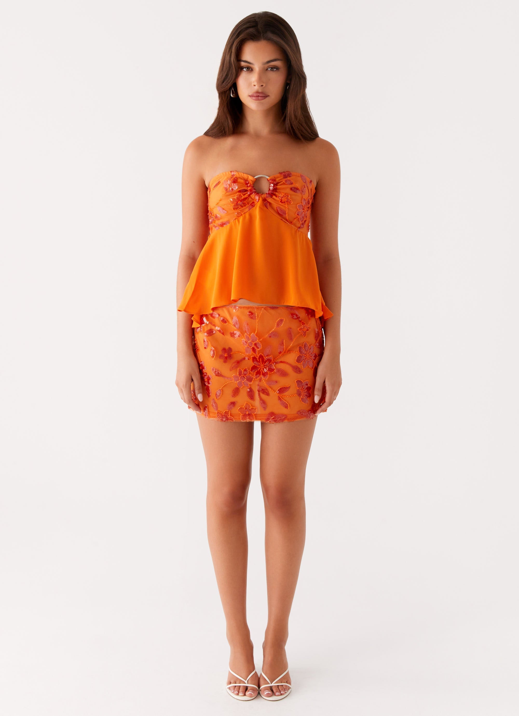 Kenya Beaded Mini Skirt