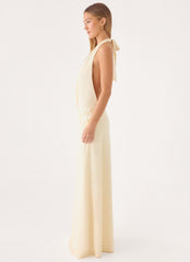 Kolisa Beaded Halter Maxi Dress