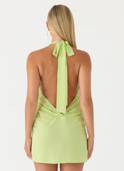 Laurie Beaded Flower Mini Dress