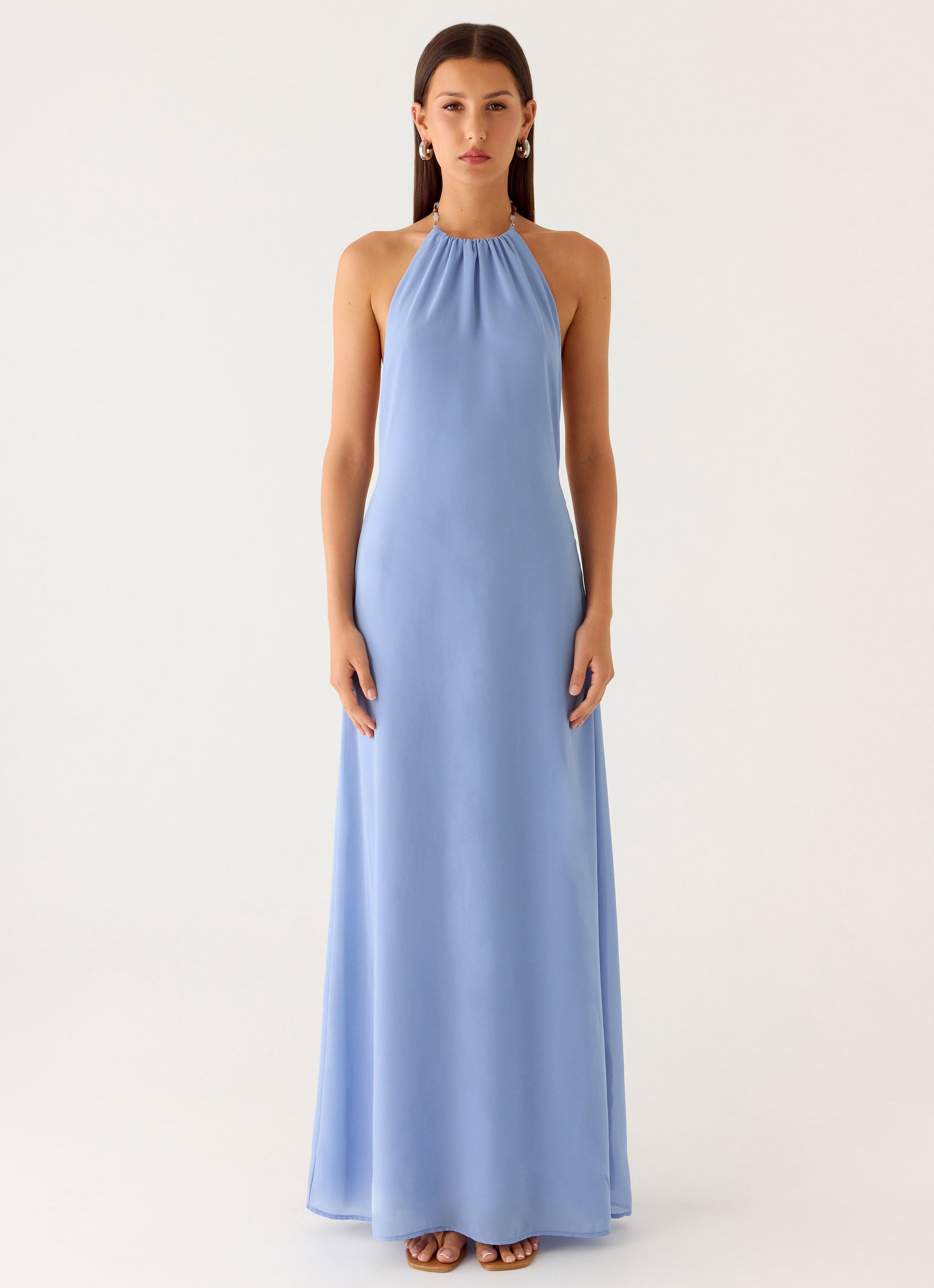 Le Soleil Halter Maxi Dress