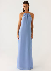 Le Soleil Halter Maxi Dress