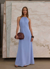 Le Soleil Halter Maxi Dress