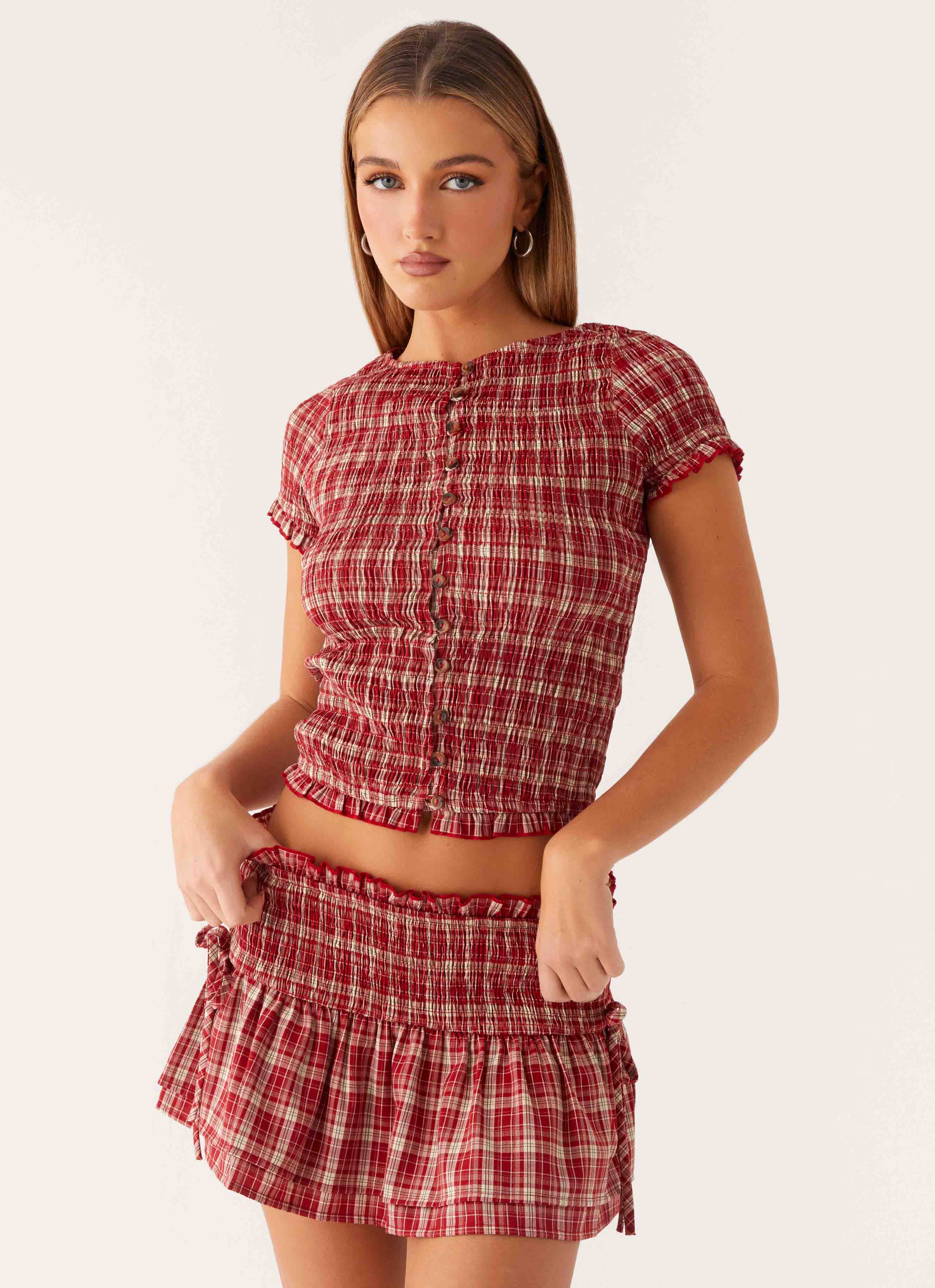 Lenore Button Top
