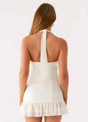 Lets Pretend Halterneck Mini Dress