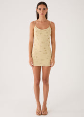 Levanna Beaded Sequin Mini Dress