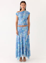 Liana Ruched Maxi Skirt