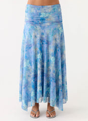 Liana Ruched Maxi Skirt