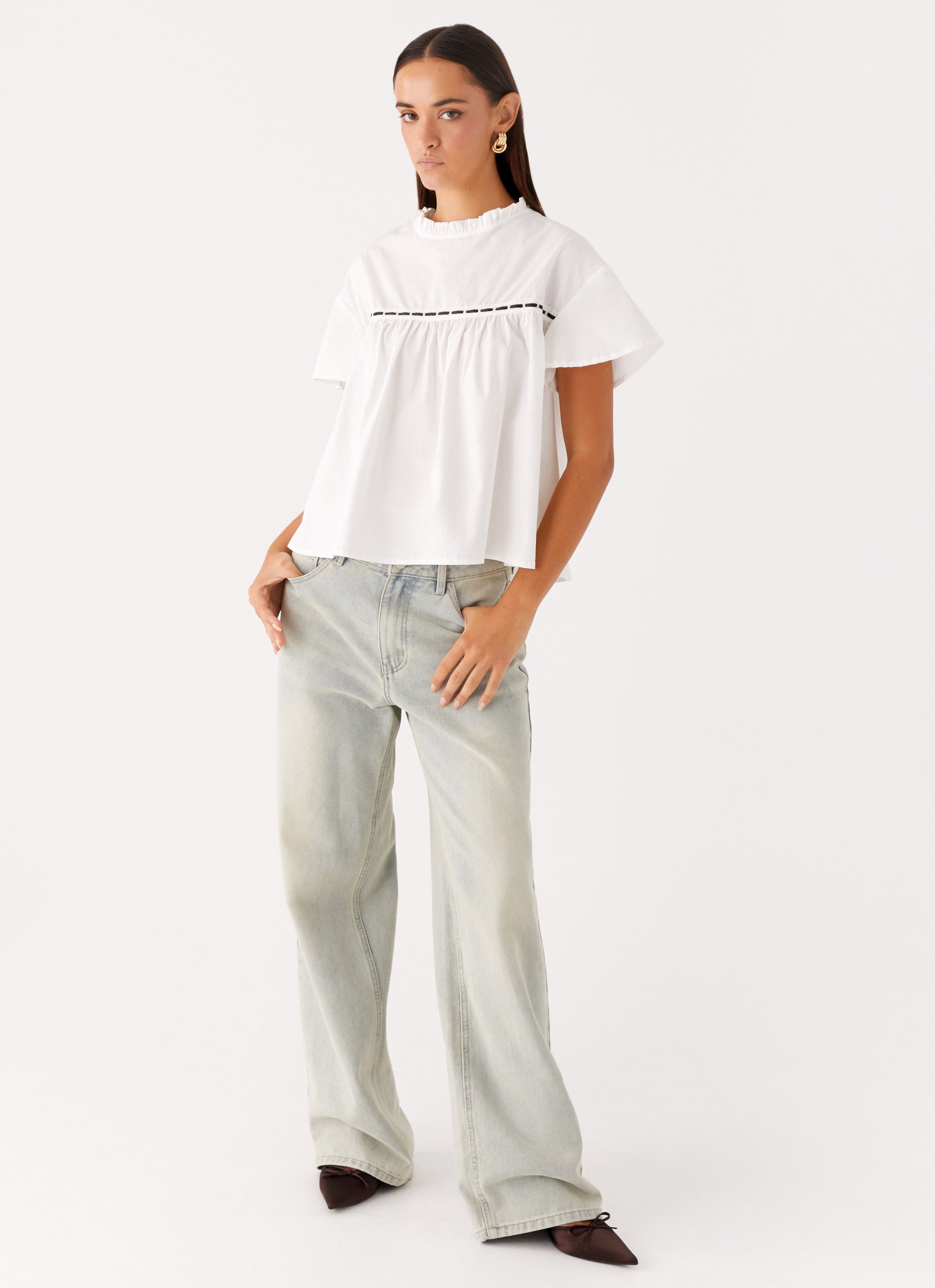 Lila Babydoll Top