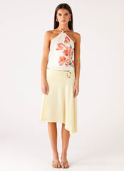 Loreta Beaded Tie Back Top