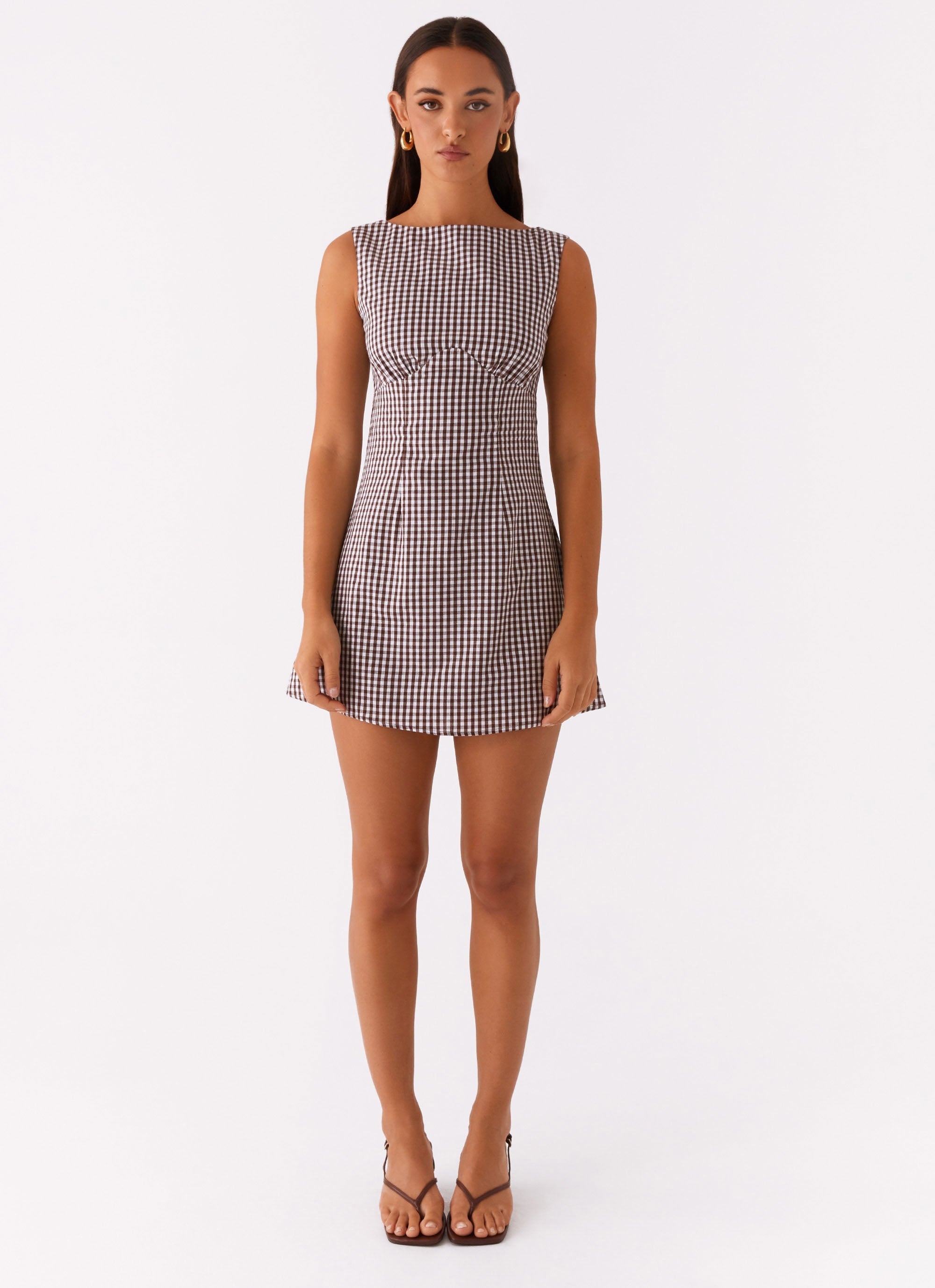 Lotus Tie Back Mini Dress