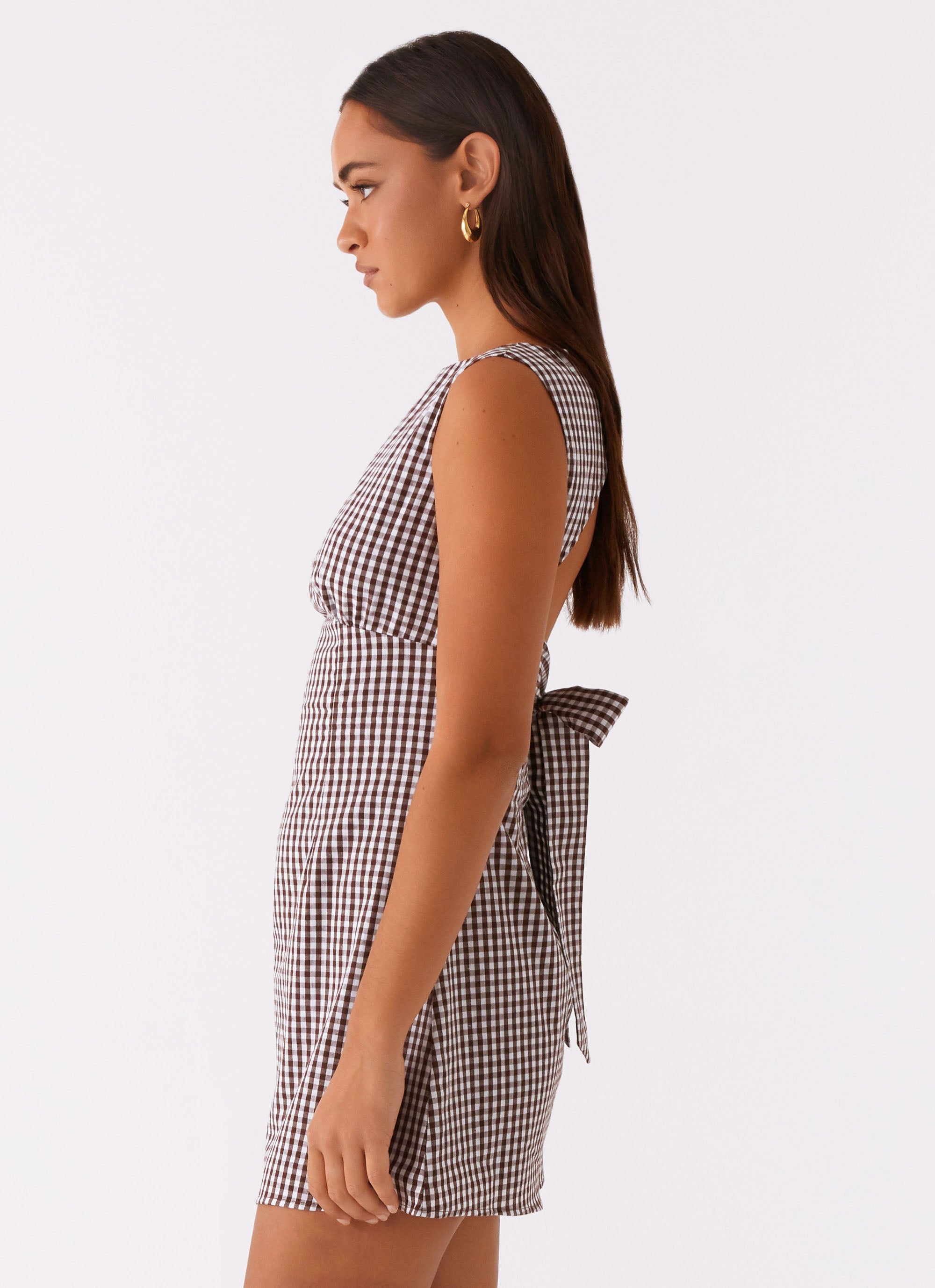 Lotus Tie Back Mini Dress