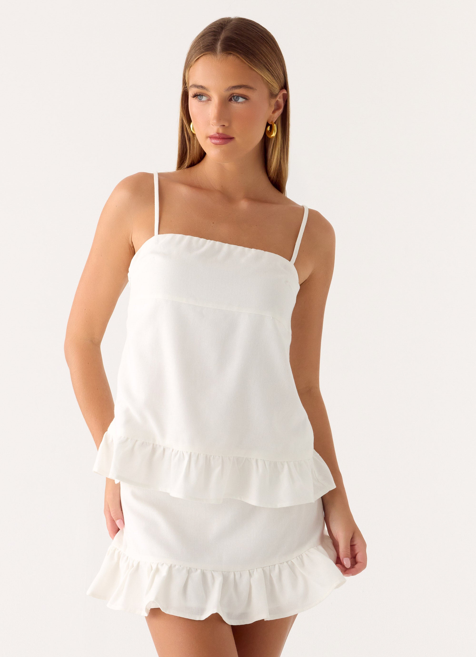 Lucie Mae Linen Mini Skirt