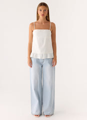 Lucie Mae Linen Top