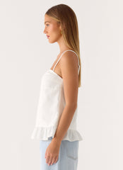 Lucie Mae Linen Top