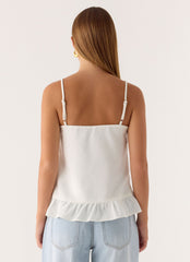 Lucie Mae Linen Top