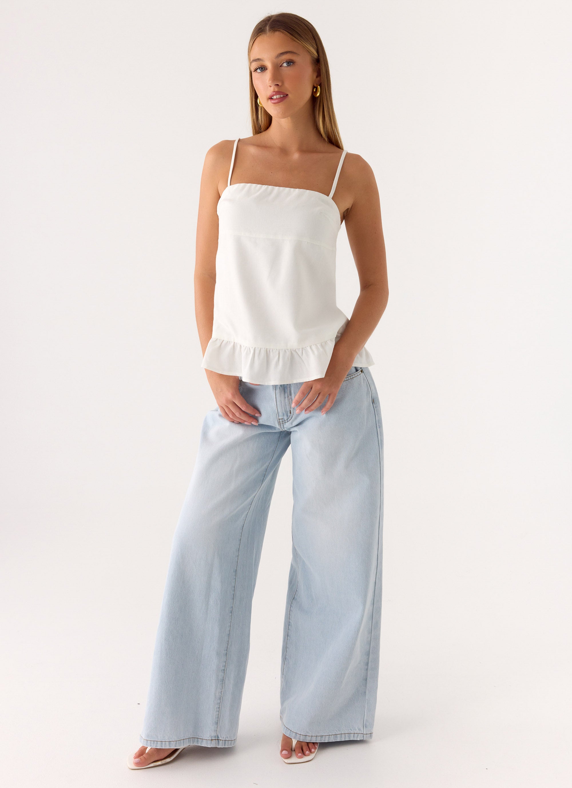 Lucie Mae Linen Top