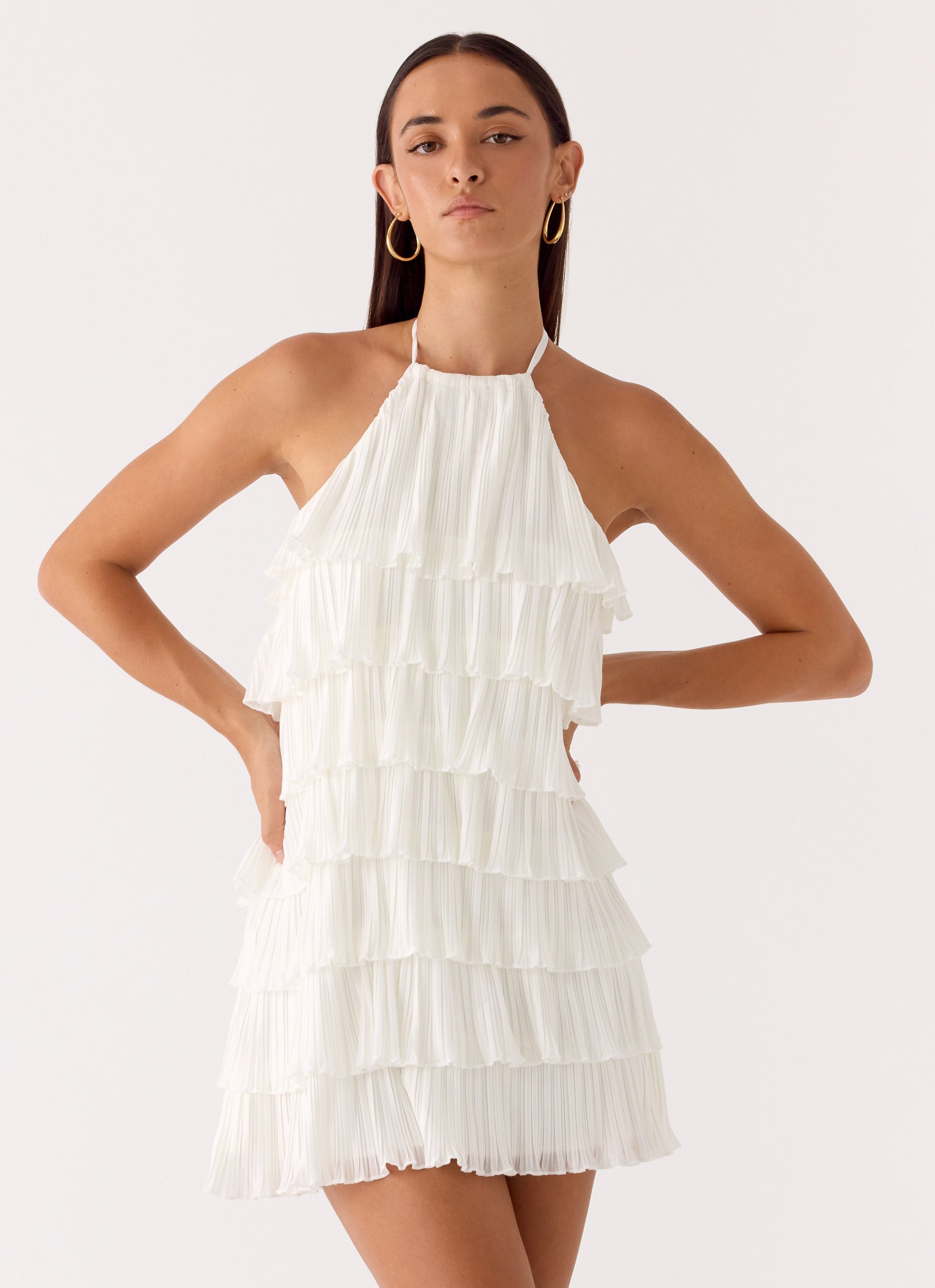 Lunar Bloom Mini Dress
