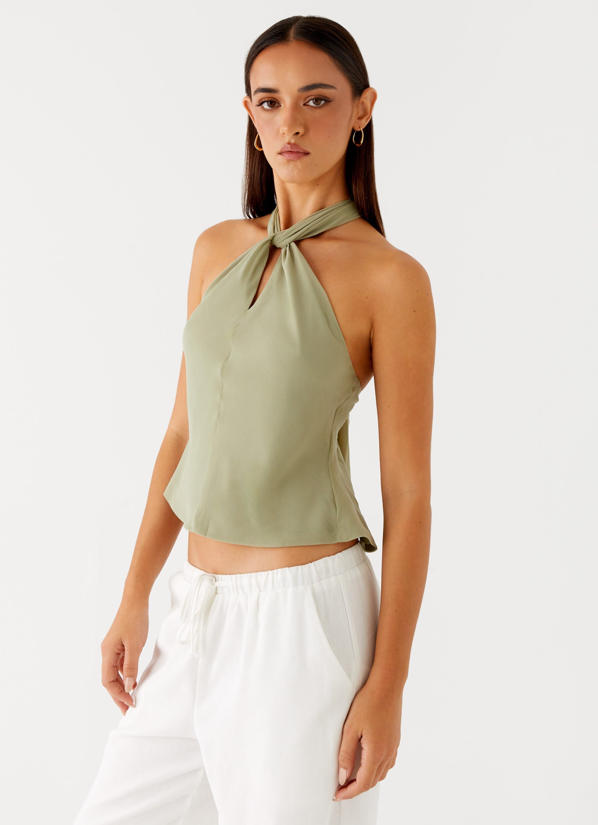 Maddox Scarf Top