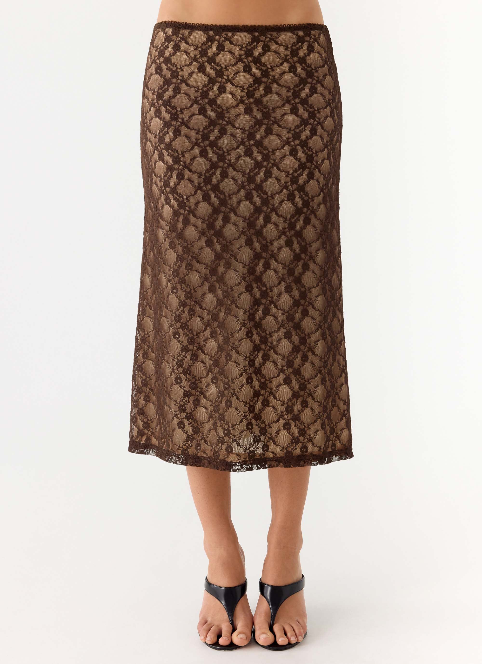 Malachie Lace Midi Skirt