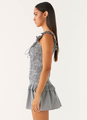 Mali Shirred Mini Dress