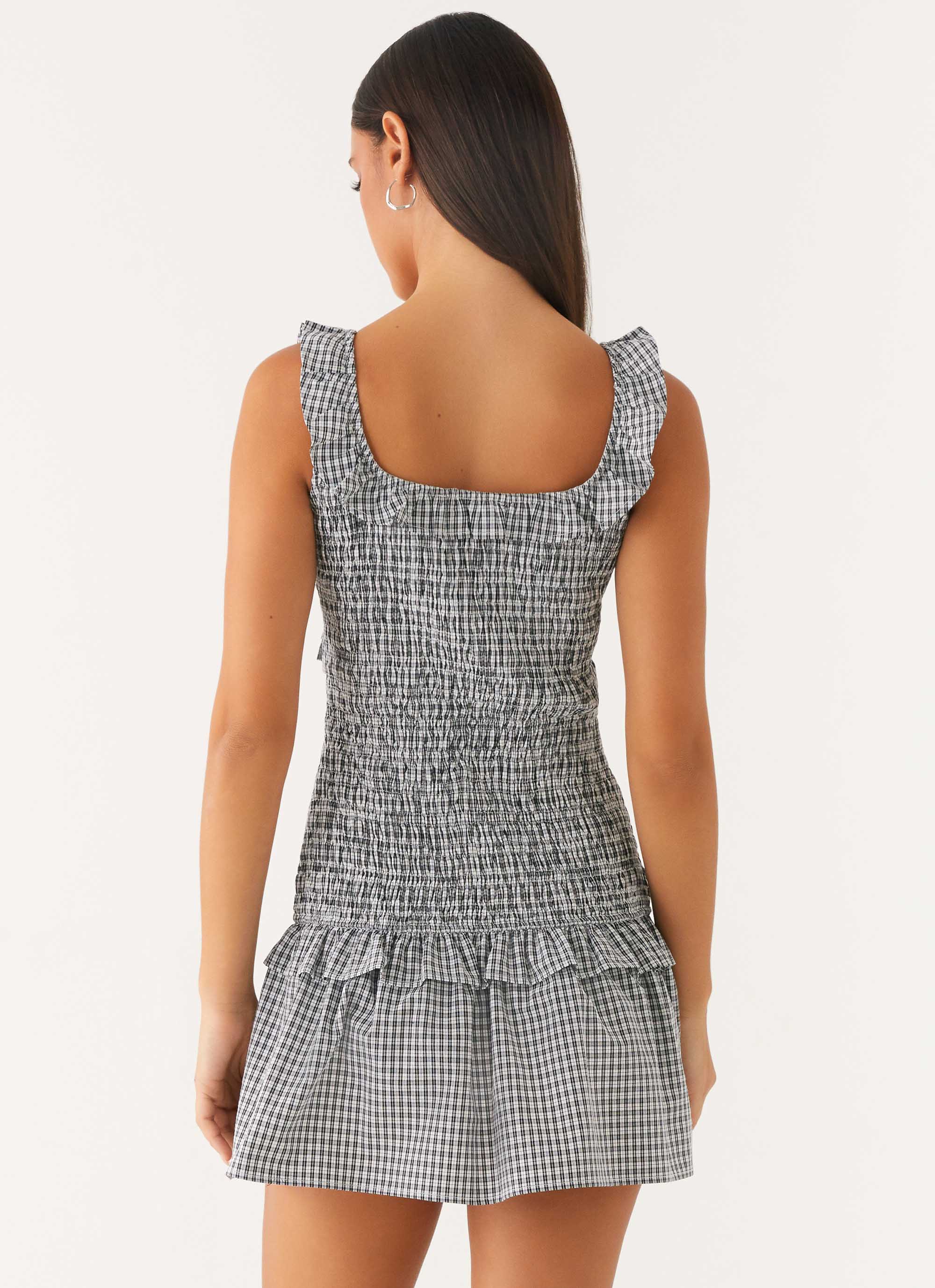 Mali Shirred Mini Dress