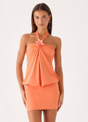 Marimae Halter Mini Dress